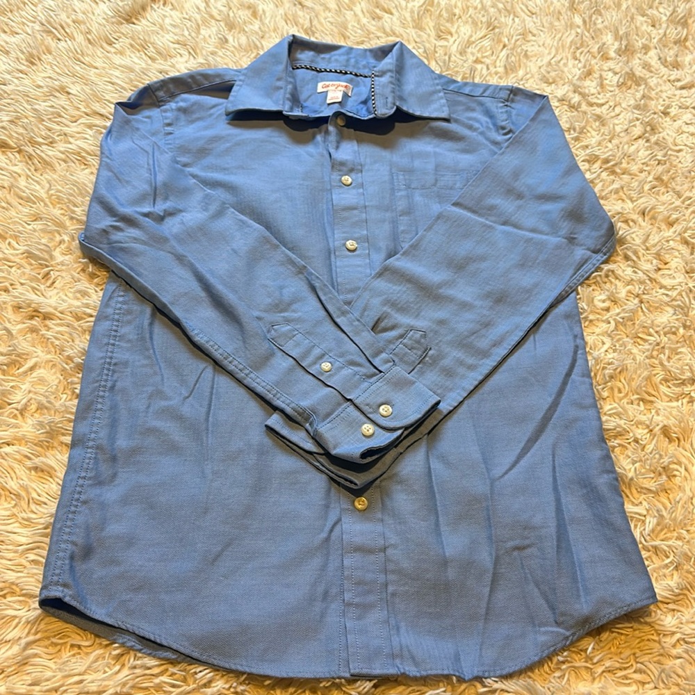 Cat & Jack Boys Botton Front Dress Shirt, size L (12/14).